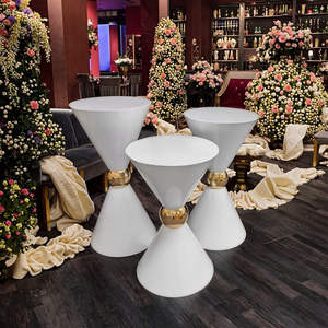 <span class=keywords><strong>Tabouret</strong></span> <span class=keywords><strong>de</strong></span> <span class=keywords><strong>bar</strong></span> rond <span class=keywords><strong>pour</strong></span> fête et événement Table <span class=keywords><strong>de</strong></span> <span class=keywords><strong>bar</strong></span> moderne design blanc et noir <span class=keywords><strong>pour</strong></span> mariage dans la salle d'hôtel - Product Image 5