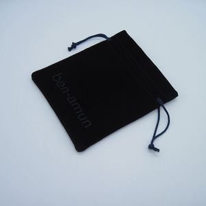 Custom Recyclable Soft Velvet Fabric Drawstring <b>Gift</b> Pouch <b>Bags</b> for Bracelets Jewelry & Cosmetics - Product Image 2