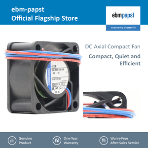 Ventilador Axial Eléctrico Mini Inverter ebmpapst 412H 12V DC 1.6W 4cm 40x40x20mm 4020 13.5m3/h 8100RPM con Cable de Plomo y Rodamiento de Bolas - Product Image 2