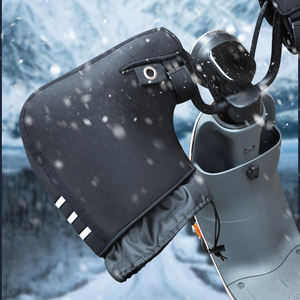 Guantes de <span class=keywords><strong>neopreno</strong></span> personalizados para montar en motocicleta invierno cálido grueso forro polar térmico impermeable cubierta del manillar Mitt Mitten - Product Image 3