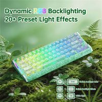 ATTACK SHARK R68HE Rapid Trigger Mechanical Keyboard Adjustable Actuation 66 Keys CNC Aluminum Keypad for CS2 Valorant