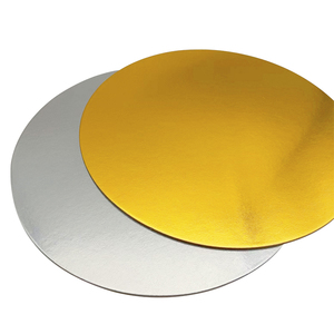 Plateaux à gâteaux ronds <span class=keywords><strong>en</strong></span> <span class=keywords><strong>carton</strong></span> or et argent, jetables, pour la vente <span class=keywords><strong>en</strong></span> gros - Product Image 5