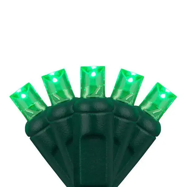 Green Commercial Grade Wide Angle LED 5mm led christmas light outdoor