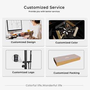 <span class=keywords><strong>Colonne</strong></span> de douche sur pied en acier inoxydable brossé, mitigeur eau froide et chaude, 2 fonctions (pluie et massage), <span class=keywords><strong>robinet</strong></span> de douche pour piscine extérieure - Product Image 6