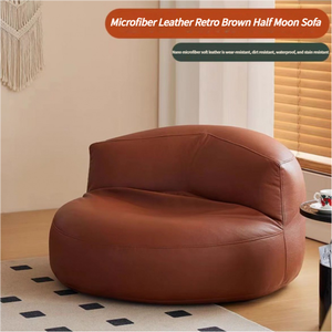 Canapé simple moderne en demi-lune Coussin de <span class=keywords><strong>salon</strong></span> Tatami doux pour petit ménage Location <span class=keywords><strong>Maison</strong></span> Sac de fèves Canapé Sac de fèves - Product Image 6