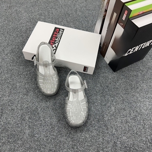 Unisex Kids Summer Roman Sandals PVC Jelly Beach <b>Shoes</b> <b>Open</b> <b>Toe</b> Buckle Closure Casual Style - Product Image 1