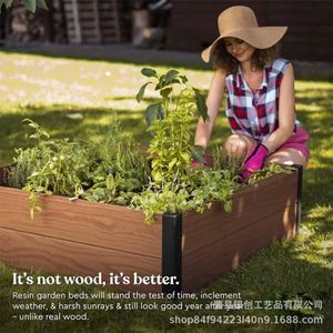 Solid Wood Planter <b>Bracket</b> With Mounting Slots Garden Bed <b>Corner</b> Support Heavy Duty Installation Kit <b>For</b> Outdoor Use - Product Image 3