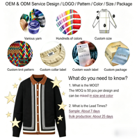 Cardigan en tricot à rayures et blocs de couleur pour homme, col boutonné, manches longues, style décontracté et professionnel, printemps, automne, hiver