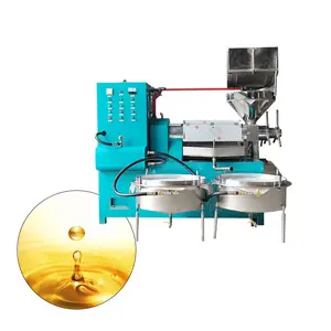 Mesin pres minyak kacang tanah sekrup ganda untuk mesin pembuat minyak biji wijen bunga matahari bisnis kecil dengan mesin diesel