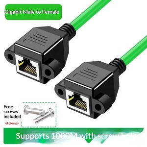 Промышленный гигабитный сетевой кабель-удлинитель RJ45 (гнездо-гнездо) из бескислородной меди, витая пара, для промышленных объектов - Product Image 3