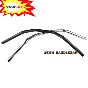 YOUNDERM Manubrio per <span class=keywords><strong>Moto</strong></span> Stile Retrò 71CM 25mm, Manubri <span class=keywords><strong>Vintage</strong></span> con Impugnature per Davidson - Product Image 4