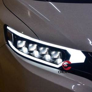 สำหรับ <span class=keywords><strong>Honda</strong></span> <span class=keywords><strong>Jazz</strong></span> Fit <span class=keywords><strong>2014</strong></span> 2015 2016 2017 2018 GK5 ไฟหน้า LED DRL ชุดไฟหน้า 4 LED อัพเกรด ปรับแต่ง ไฟเลี้ยวแบบไดนามิก - Product Image 6