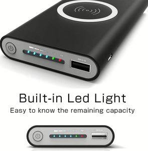 Best Price 10000mah Wireless Power Bank Portable Wireless Charging Powerbank External Battery Phone Charger Power Bank - Product Image 3