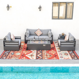 فناء في الهواء الطلق حديقة الألومنيوم مع طاولة - Product Image 4
