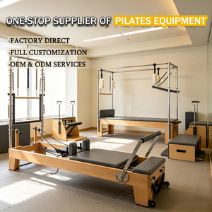 <span class=keywords><strong>Liste</strong></span> de configuration pour studio de Pilates avec Reformer Pilates en érable, Cadillac Reformer et système de Reformer Pilates portable - Product Image 1