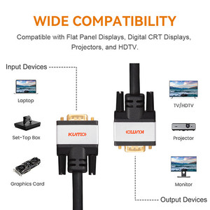 Tùy chỉnh nhà sản xuất Nam đến Nam 1080P <span class=keywords><strong>VGA</strong></span> Cáp 15 pin <span class=keywords><strong>VGA</strong></span> Cáp âm thanh - Product Image 6