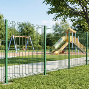 Clôture en treillis soudé 3D courbé Peach Post à <span class=keywords><strong>prix</strong></span> de gros pour la délimitation de villas résidentielles et la clôture décorative de jardins - Product Image 6