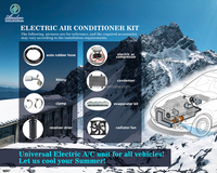 Unidad de Evaporación Automática BC223 para Vehículos, Camiones y Autobuses, 12V 24V 48V, sin Escobillas, con Control Remoto, para Autobuses BRT