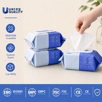Lingettes humides jetables personnalisées OEM, marque privée, vente en gros, douces, épaisses, écologiques pour la salle de bain