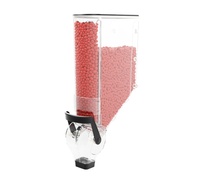 Présentoir de supermarché à poubelle à gravité en plastique dispensadores de granos distributeur de grains pour aliments en vrac
