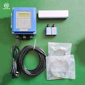 เครื่องวัดการไหลของคลื่นอัลตราโซนิกแบบหนีบมีตัวแปลงสัญญาณขนาดเล็กสำหรับการ DN25-100ช่วงการวัด - Product Image 1