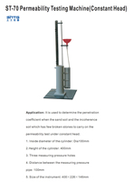 ST-70 Permeability Testing Machine (Constant Head)Testing Machine Instruments Equipment Apparatus