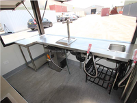 Conteneur habitable pop-up mini de 10 pieds à deux étages avec kiosque à café et bar, idéal pour bureau, stand ou bar