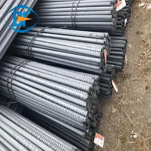 Barras de refuerzo deformadas laminadas en caliente de bajo precio, barras de acero negras reforzadas, rosca de tornillo de construcción de hormigón, hierro de refuerzo para la venta