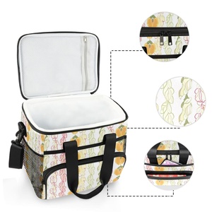 Customs Hawaii Printed Lunch Bag Portable Large Insulated Tote Bag Leakproof Soft Sided Portable Thermal Cooler Bag - Product Image 4