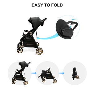 Bé Wagon Xe Đẩy Nhẹ Trọng Lượng Du Lịch Xe Đẩy Cho Máy Bay Chất Lượng Hàng Đầu Pushchair Siêu Nhỏ Gọn Gấp Đòn Bẩy Duy Nhất Xử Lý - Product Image 6