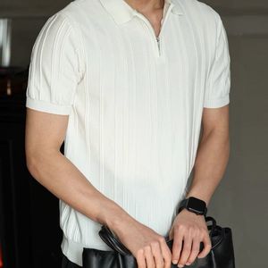 <span class=keywords><strong>เสื้อ</strong></span>โปโล<span class=keywords><strong>ผู้ชาย</strong></span> แขนสั้น ลายทาง เท่ห์ๆ สไตล์ใหม่รับซัมเมอร์ ผ้าถักยืดหยุ่นเล็กน้อย แมทช์ได้กับทุกชุด ทันสมัย - Product Image 6