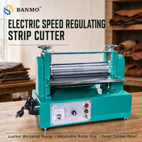 BANMO Coupeur de bandes électrique à vitesse variable, équipement de refendage à rouleaux réglable, unité de traitement de matériaux motorisée pour la vente en gros
