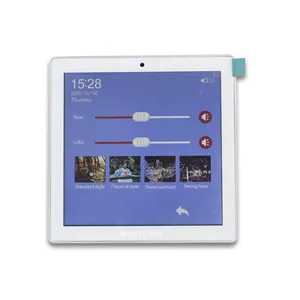T 2*25W Slimme Wifi Bluetooth Audio Muurversterker Met Touchscreen Stereo Home Theater Achtergrondmuziek Android