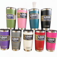 Meilleures ventes - Tasse isotherme à double paroi en acier inoxydable écologique de 20 oz, 30 oz et 10 oz avec couvercle à glissière magnétique