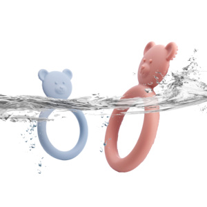 Tùy chỉnh thực phẩm cấp <span class=keywords><strong>Silicone</strong></span> <span class=keywords><strong>Teether</strong></span> bé gấu phim hoạt hình hình dạng động vật bé cảm giác đồ chơi <span class=keywords><strong>Teether</strong></span> cho trẻ sơ sinh hơn 3 tháng - Product Image 5
