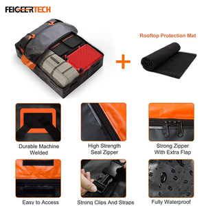 กระเป๋าเก็บสัมภาระบนหลังคา<span class=keywords><strong>รถยนต์</strong></span> Feigeer Tech ขนาด 20 คิวบิกฟุต ผลิตจาก PVC กันน้ำอย่างสมบูรณ์ พร้อมระบบล็อคเพื่อความปลอดภัย และแผ่นกันลื่น - Product Image 4