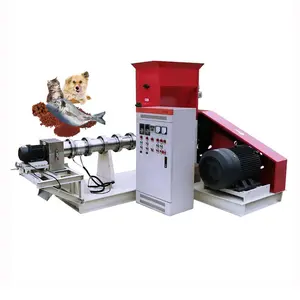 Commercial animal food making machine feed extruder for fish cat dog feed