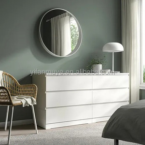 Cassetta moderna a 6 cassetti pannello in legno <span class=keywords><strong>bianco</strong></span> per cassettiere per <span class=keywords><strong>soggiorno</strong></span> e camera da letto mobili per uso domestico o alberghiero - Product Image 6