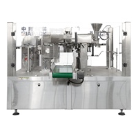 Machine d'emballage automatique rotative pour sachets préformés Doypack à fermeture éclair, machine d'emballage de granulés pour noix, bonbons et snacks