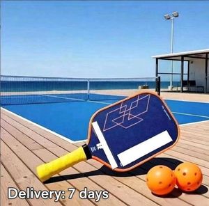 Nouveau <span class=keywords><strong>Devis</strong></span> 16mm T700 en <span class=keywords><strong>fibre</strong></span> de carbone nid d'abeille, raquette de pickleball hybride haut de gamme professionnelle en <span class=keywords><strong>fibre</strong></span> de titane, homologuée USA - Product Image 1