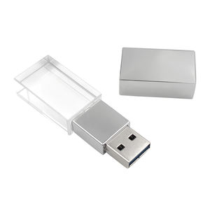 Custom Glass <b>USB</b> Flash Drive High Speed <b>USB</b> <b>2.0</b>/3.0 Laser Engraved Custom Photography Wedding Gift New 8GB-64GB - Product Image 1