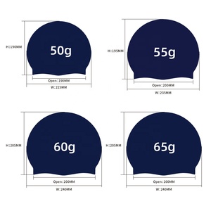 Gorro de Natación de Silicona <span class=keywords><strong>para</strong></span> Niños Personalizado con Su Propio Logo, Impermeable, 50g, Antifugas - Product Image 6