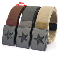 Ceinture en tissu extensible en Nylon pour hommes, ceinture tactique élastique de luxe pour l'extérieur, vente en gros