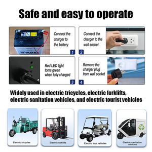 <span class=keywords><strong>Chargeur</strong></span> Professionnel de Batteries au Lithium LiFePO4 et au Plomb, Intelligent <span class=keywords><strong>pour</strong></span> Chariot de Golf 12V 24V 48V, Fournisseur d'Usine - Product Image 4