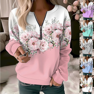 <span class=keywords><strong>Felpa</strong></span> con cappuccio donna autunno RNSHANGER <span class=keywords><strong>felpa</strong></span> per pittura floreale alla moda <span class=keywords><strong>felpa</strong></span> con cappuccio oversize per donna Harajuku - Product Image 2