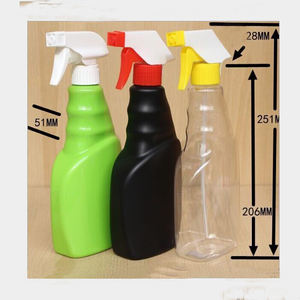 Bouteille pulvérisateur en plastique PP 28 410 24 400 250ml 500ML transparente verte, distributeur de savon liquide, pompe à pulvérisation, pistolet à mousse, pulvérisateur à gâchette, CAP - Product Image 6