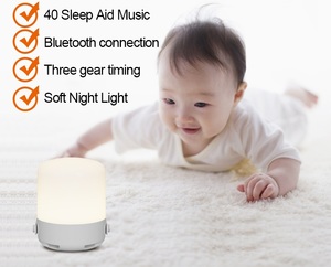 Meilleure lampe de table portable Nouvelle arrivée Machine à bruit blanc pour bébé avec minuterie (30/60/90s) Veilleuses LED pour chambre à coucher - Product Image 1