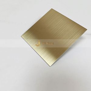 Placa de Acero Inoxidable 304 EX685 con Acabado PVD Color Oro, 0.5-0.8mm, para Decoración de Interiores, Estándar JIS, Plegado, Soldadura y Corte - Product Image 2
