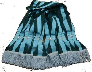 Tablier disney brodé à la main, accessoire de haute qualité en peau d'agneau, bleu, idéal pour maître maçons - Product Image 5