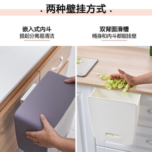 ถังขยะในครัวเรือนแบบหรูหรา ทนทาน รูปทรงสี่เหลี่ยมผืนผ้า พร้อมที่เหยียบเท้า ใช้งานได้หลากหลาย ช่องเปิดแบบเอียง สีฟ้า ขาว เหลือง - Product Image 4